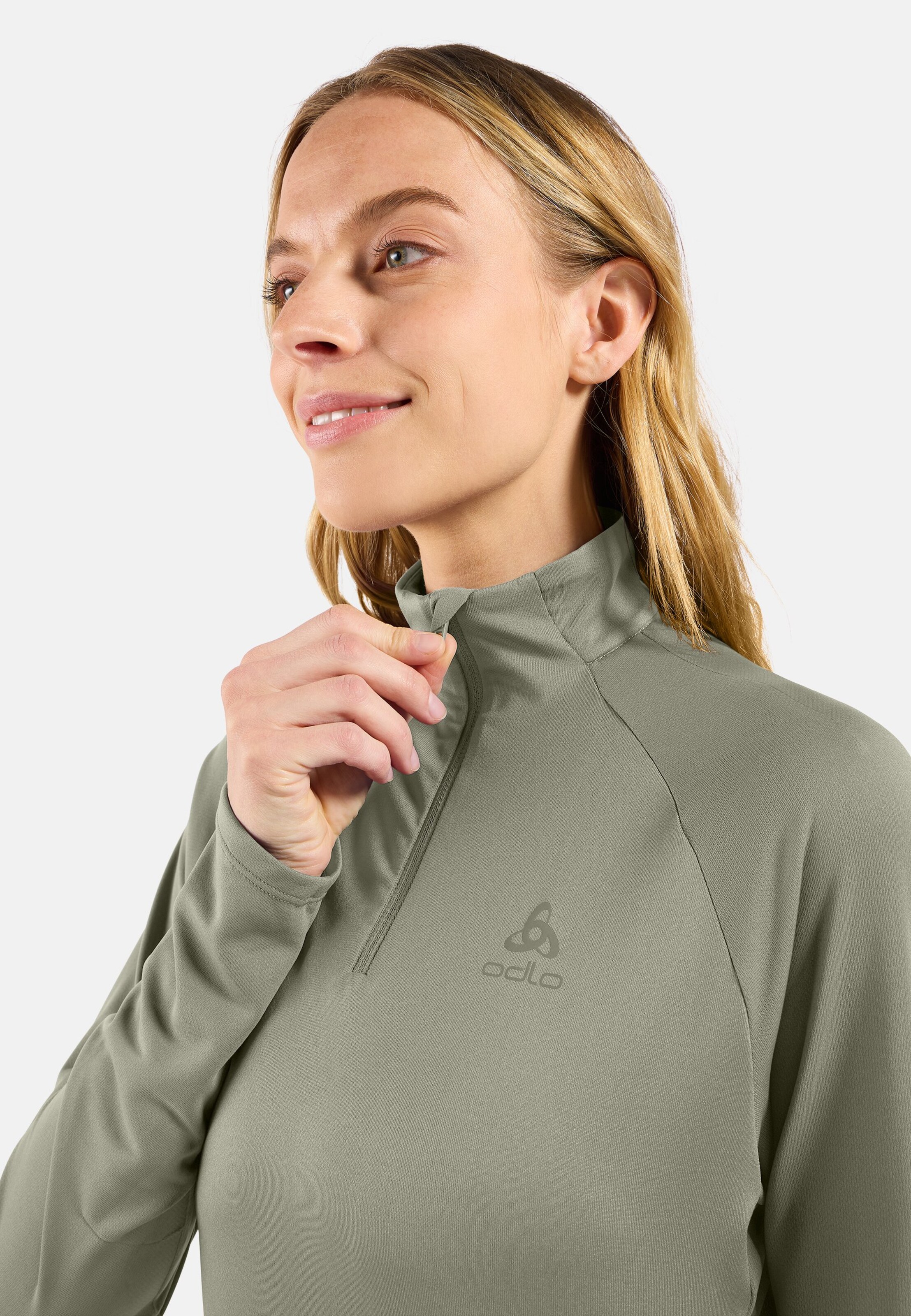 Essentials Ceramiwarm Mid Layer mit Halbreissverschluss in shadow