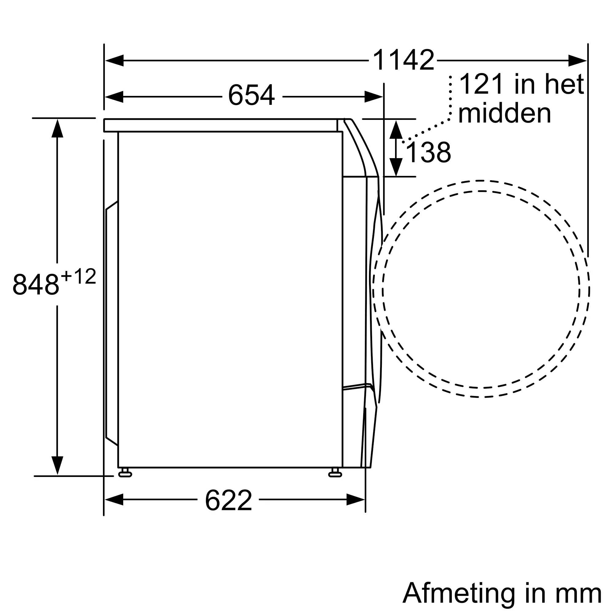 Serie 8 Was-droogcombinatie 10.5/6 kg max. 1400 rpm