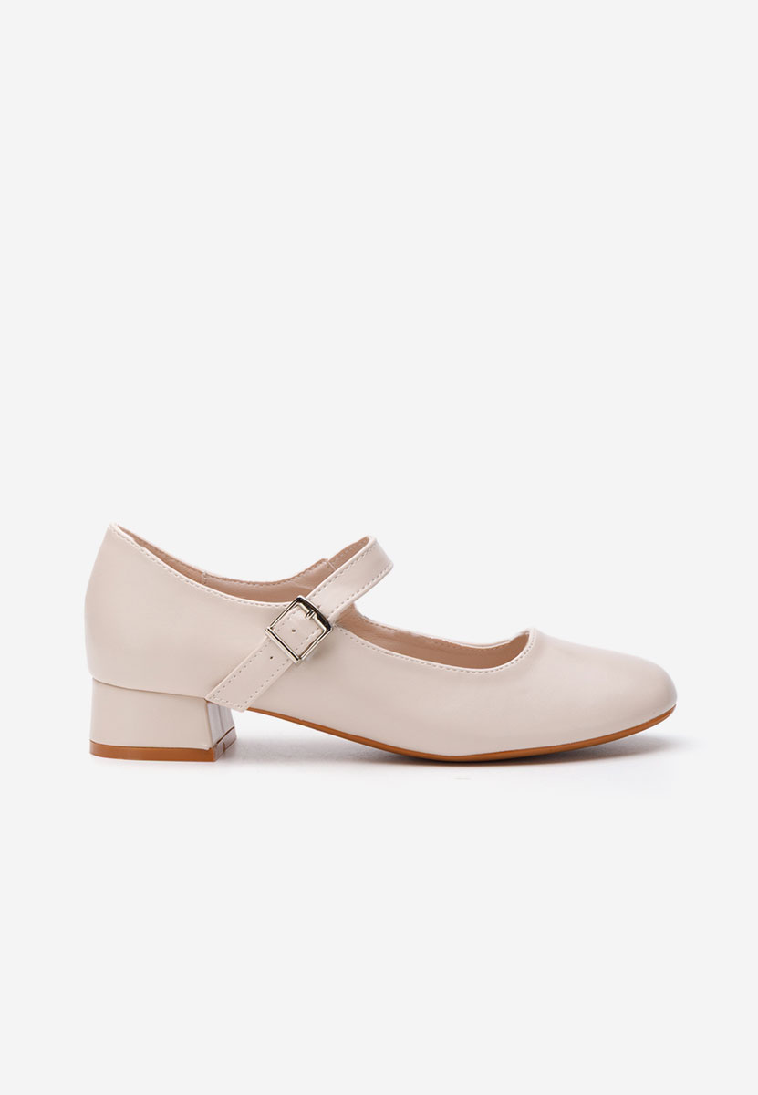 Chaussures à petit talon beige Stephine