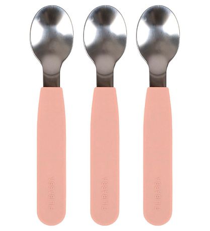 Filibabba Kinderbesteck - 3er-Pack - Silikon - Peach