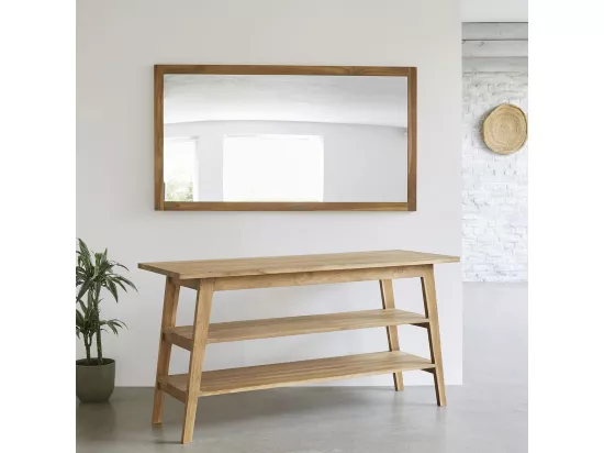 Meuble sous vasque en teck massif 160 cm