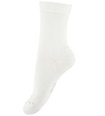 Fuzzies Socken - Wolle/Baumwolle - Milchweiß
