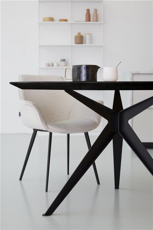 Eettafel Grayson antraciet ⌀100 cm
