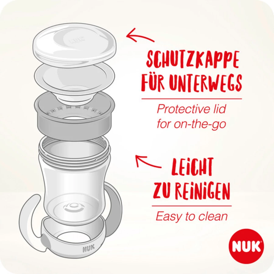 NUK Trinklernbecher Mini Magic Cup Night, 160ml, blau