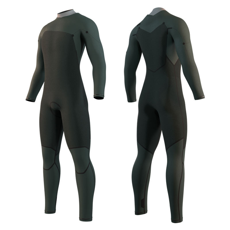 Combinaison mystic motion 4-3 frontzip noir