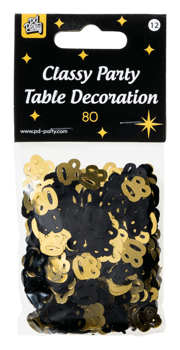 Tafelconfetti 80 Jaar 20gr