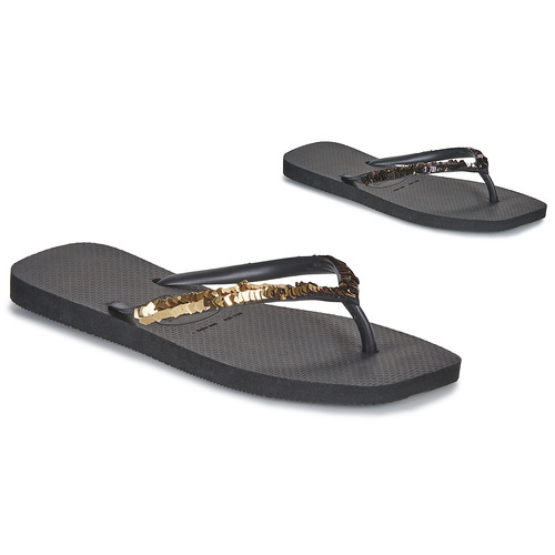 Havaianas - SLIM SQUARE MAGIC SEQUIN - Noir / Doré