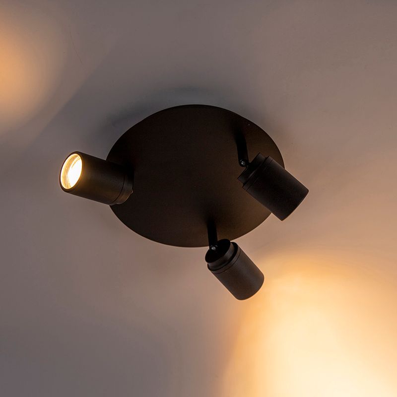 Moderne badkamer spot zwart 3-lichts IP44 - Ducha