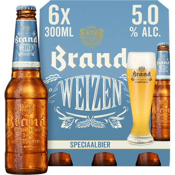 Brand Weizen Bier Fles 6 x 300ml