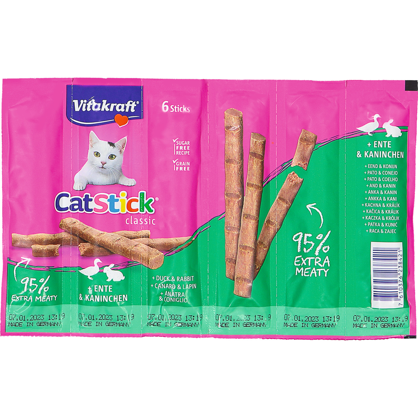 Cat-Stick Mini Ente+Kaninchen 6 Stk