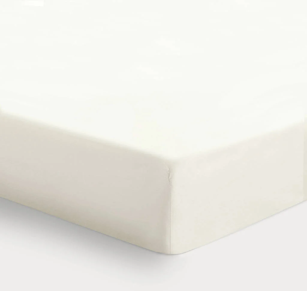 katoenen ledikant hoeslaken - ecru (120x60 cm)