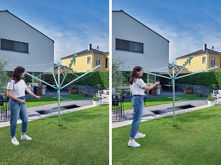 Séchoir parapluie de jardin 40 m Leifheit Linomatic 400 Easy