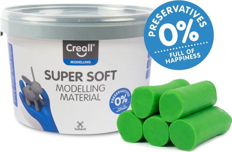 Creall - Supersoft Klei - Groen - 1750gr