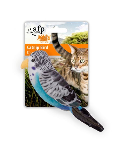 All For Paws Bird - Kattenspeelgoed - 15x5x5 cm Assorti