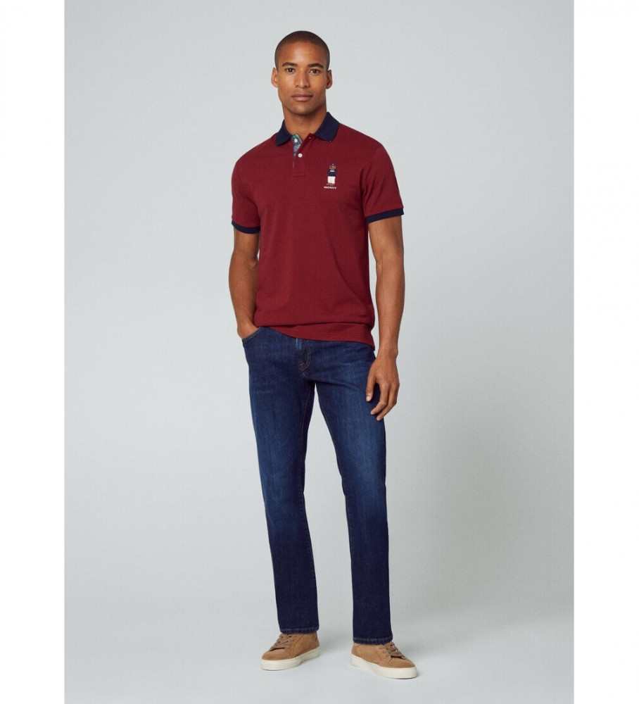 Hackett Polo Harry bordô