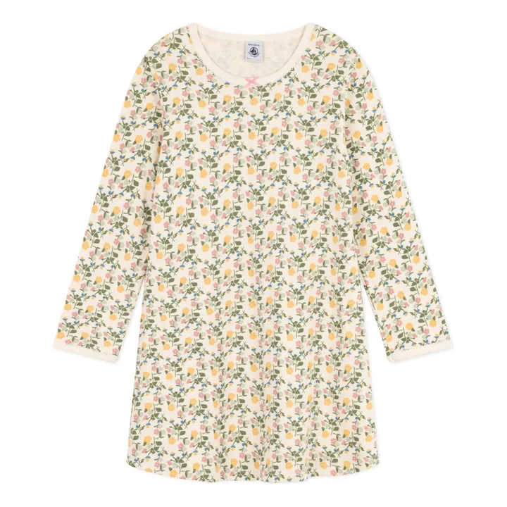 Petit Bateau Chemise de Nuit Malvina Fleurs | Beige
