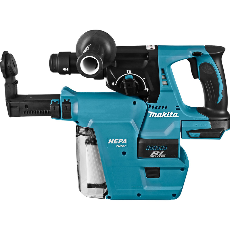 Makita DHR243ZJW accu combihamer met afzuiging (body) 18V Li-ion