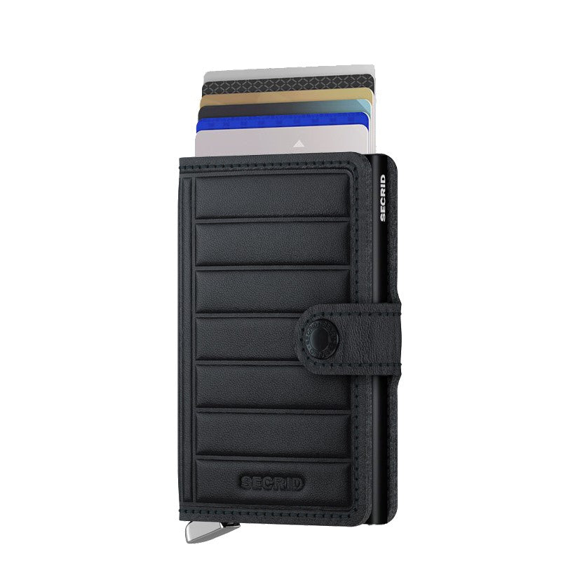 Secrid Premium Mini Wallet Emboss Lines Black