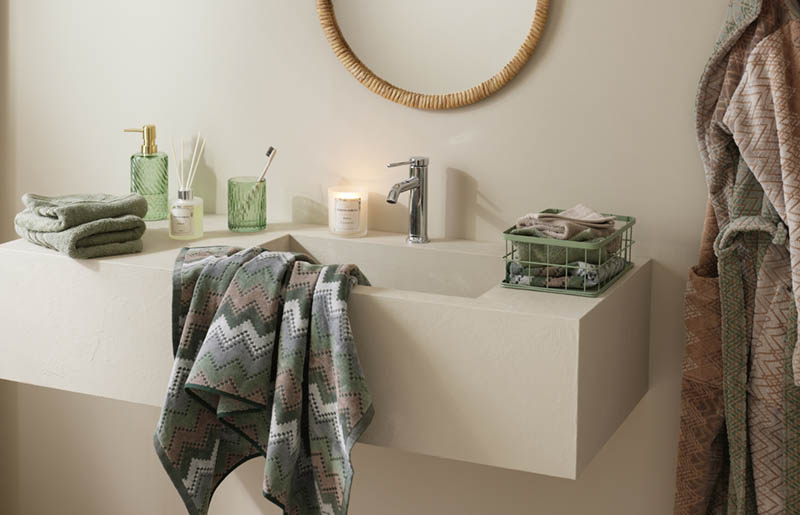 Tweez badekåpe one size grønn/beige