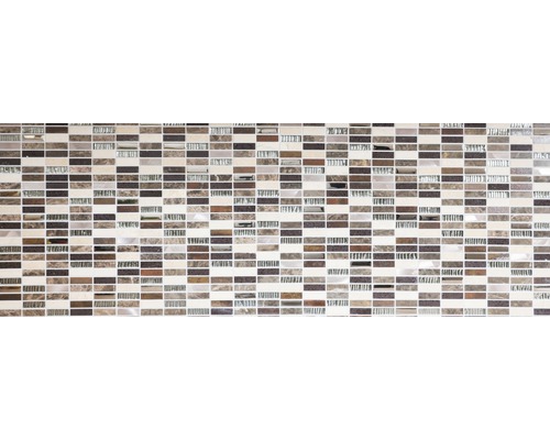 Glasmozaïek met natuursteen XCM SM48 bruin 29,8x30,4 cm
