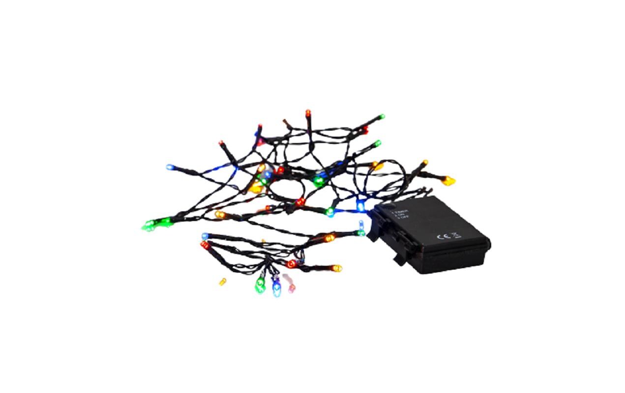 LED-Lichterkette Akku, 40 LED, 2.8 m, OutdoorWeihnachtslichterkette