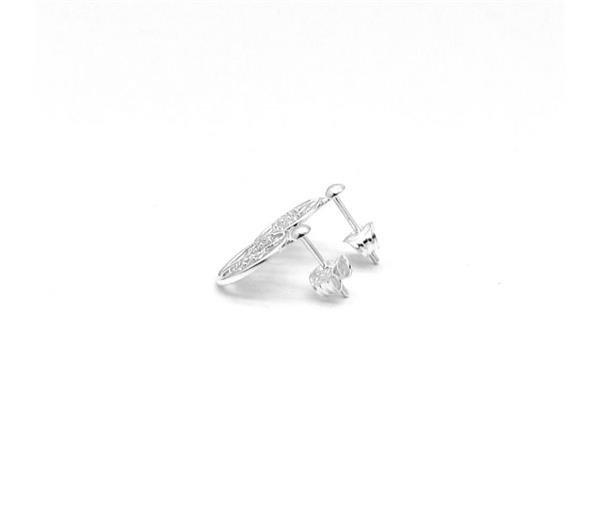 Unique And Co Sterling Silver Stud Earrings with CZ