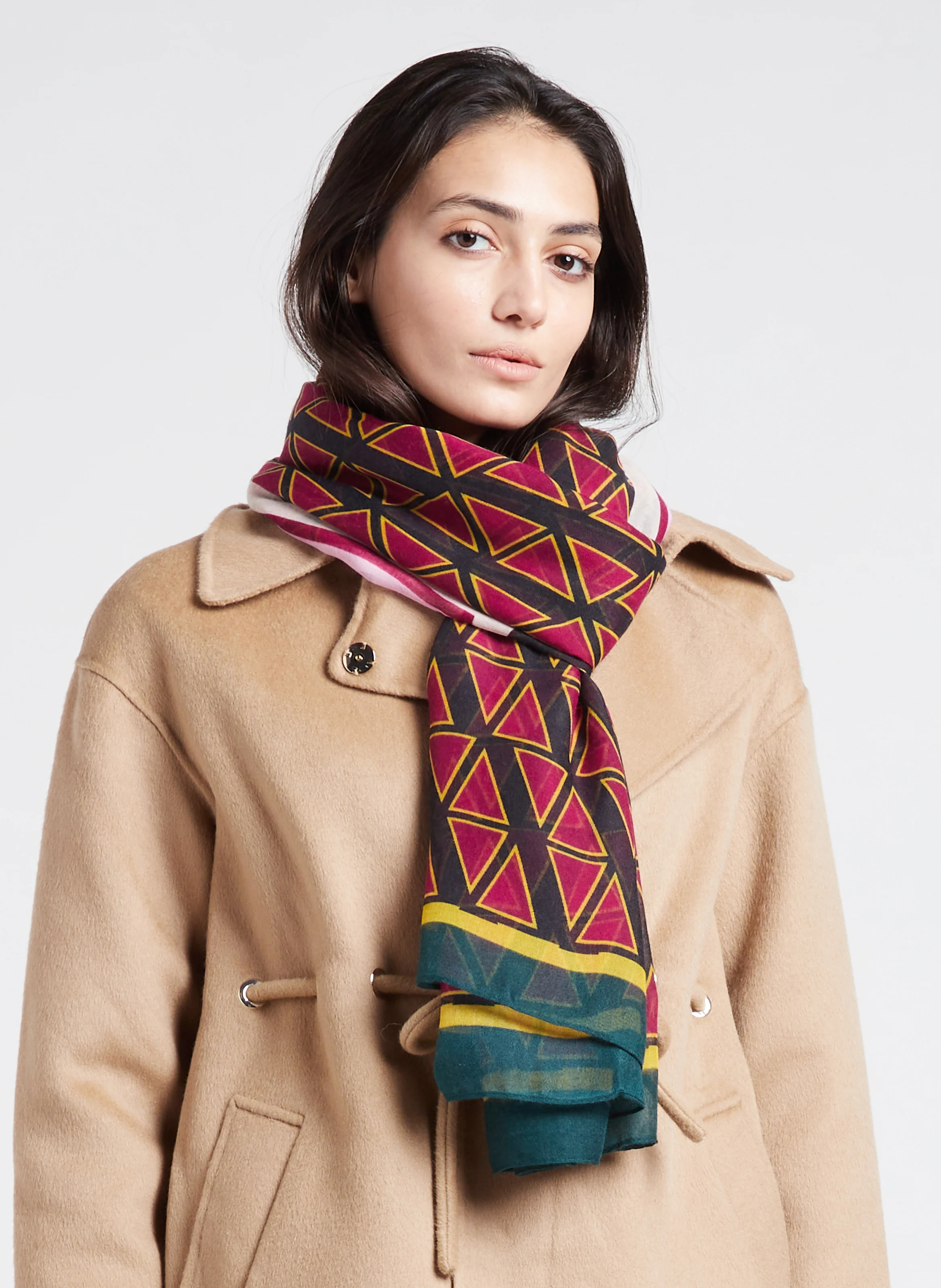 TASSELO - Foulard imprimé | Vert