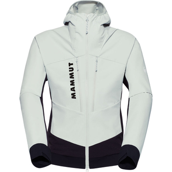 Mammut Aenergy So Hybrid Hooded  Softshelljacke Silver Sage / Black Herren