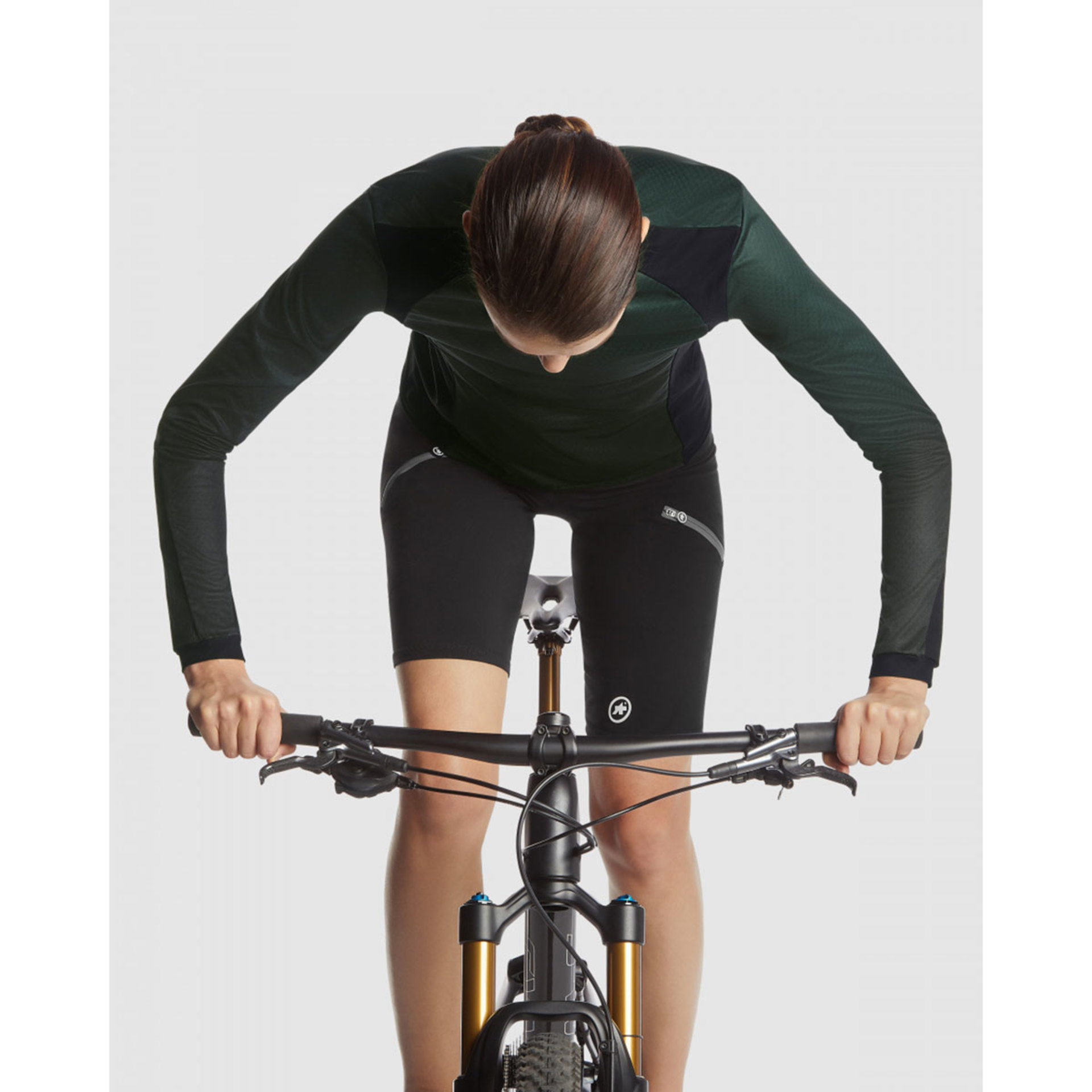 Assos Trail T3 MTB Fietsshirt Lange Mouwen Groen/Zwart Dames