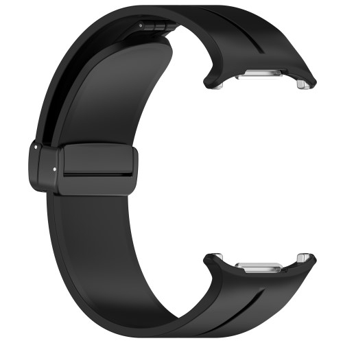 Samsung Galaxy Watch Ultra (47mm) Silikon Armband mit Magnet-Verschluss (Gelenkumfang: 140-215mm) - Schwarz
