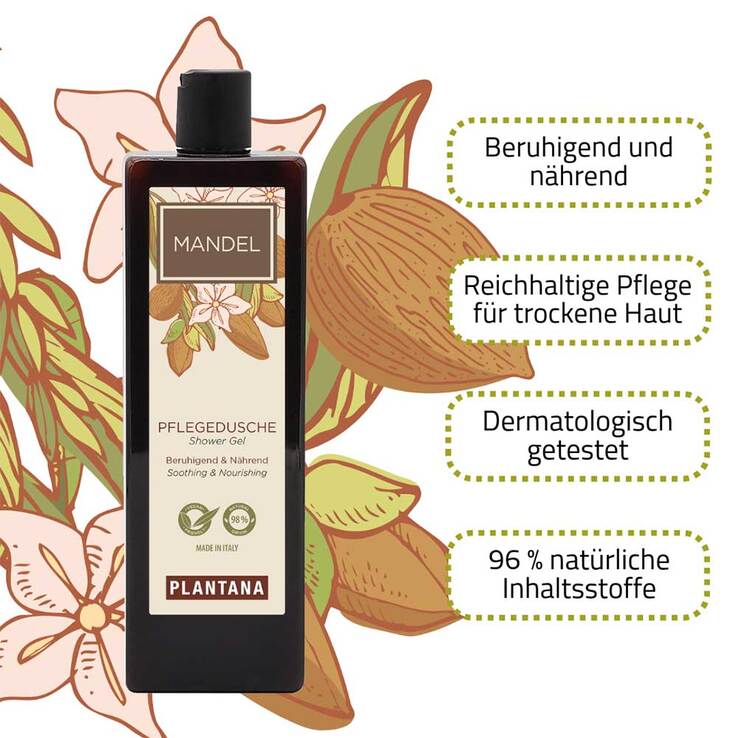 Plantana Mandel Pflege Dusche, 500 ml