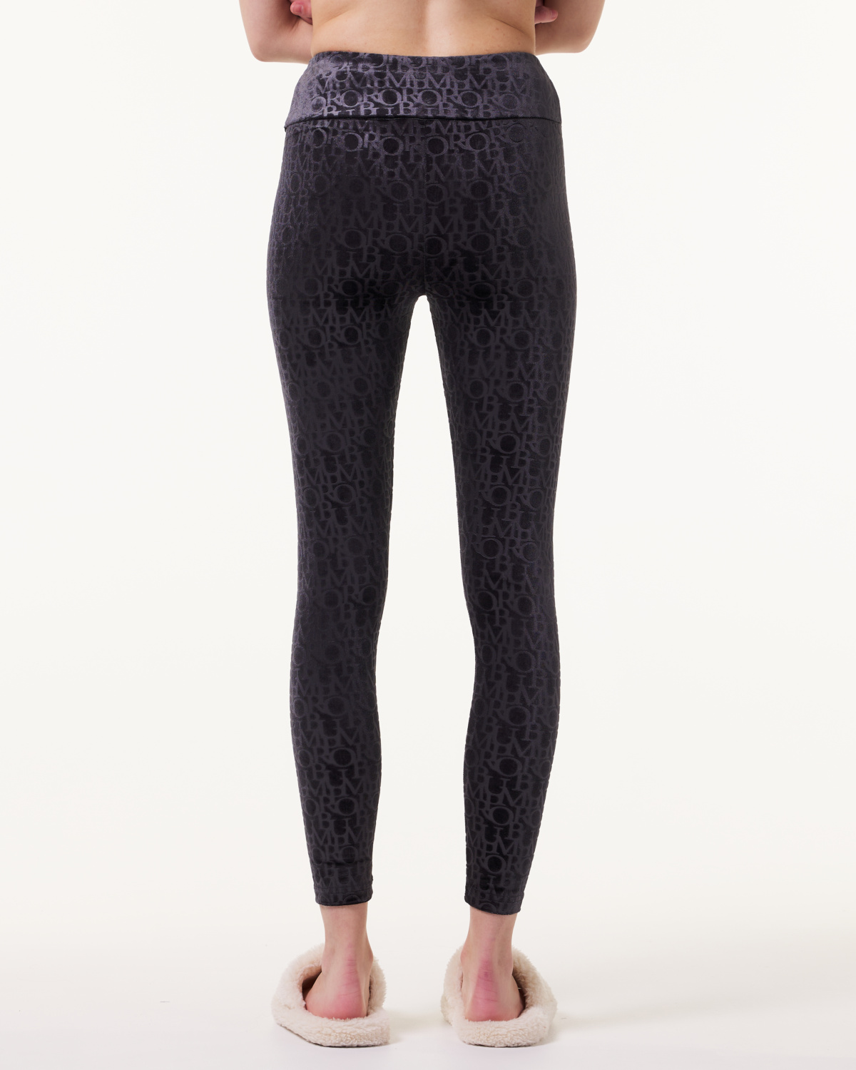 Bumpro Logomania Velour Tights Black