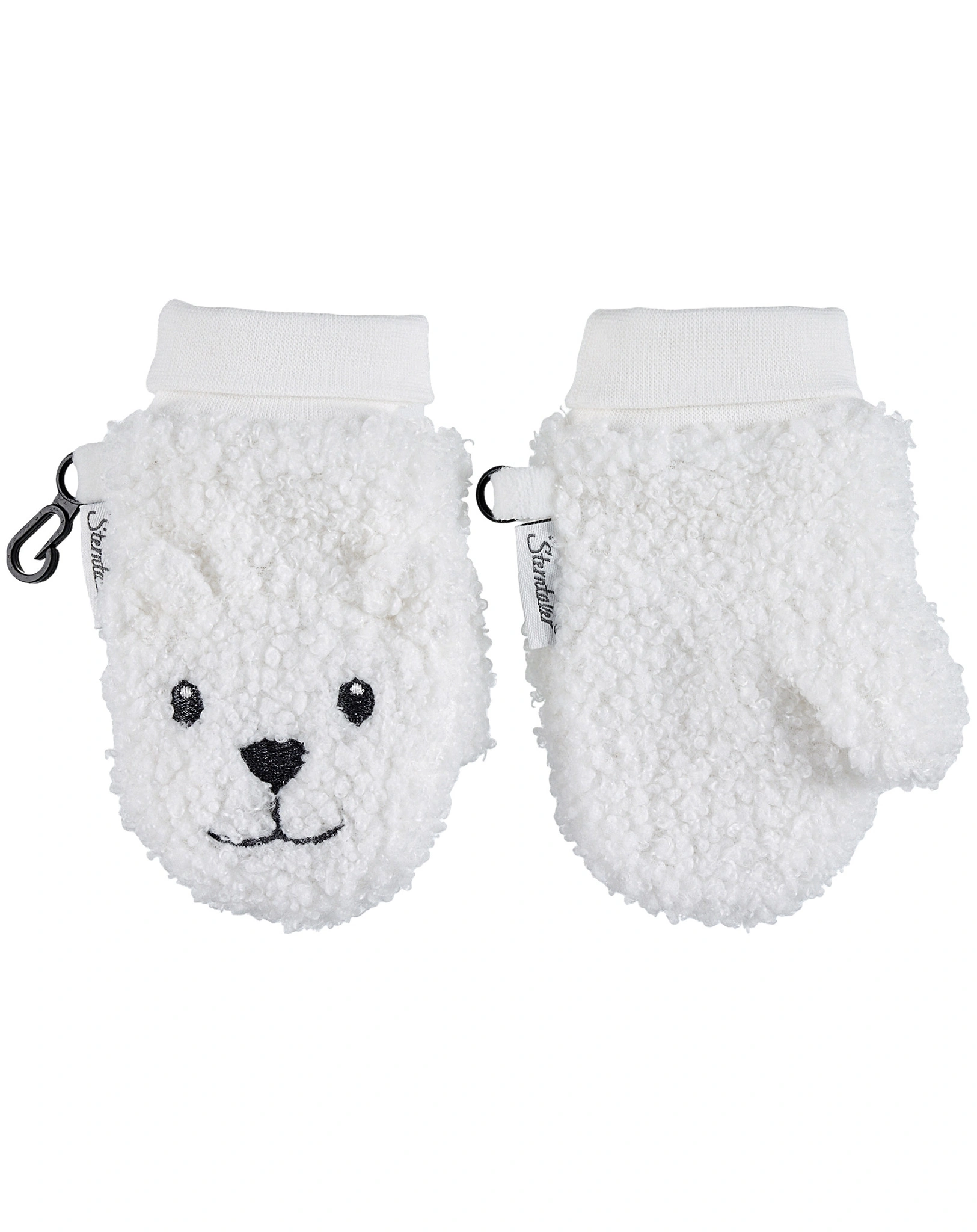 Teddy-Fäustlinge EISBÄR in ecru