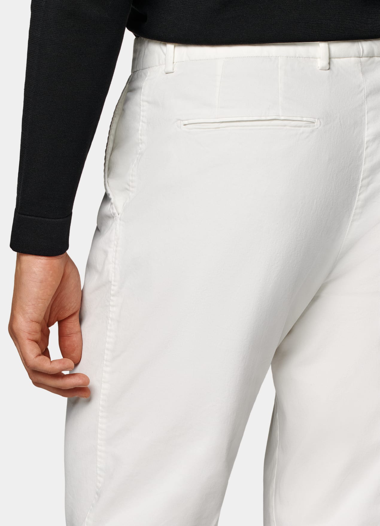 Chino Slim Leg Straight blanc cassé