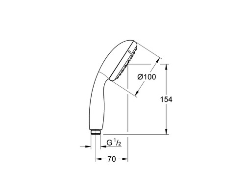 Grohe Vitalio Start 27940000 handdouche Ø 10 cm chroom