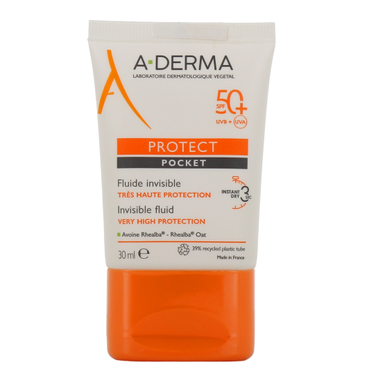 A Derma Protect Pocket fluide solaire invisible SPF50+