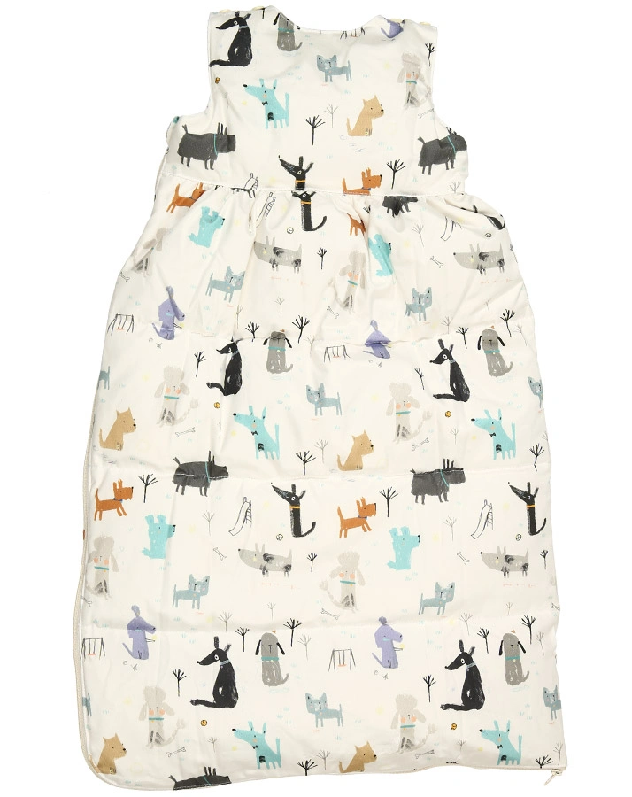 Daunen-Schlafsack BUNTE HUNDE in bunt/weiß