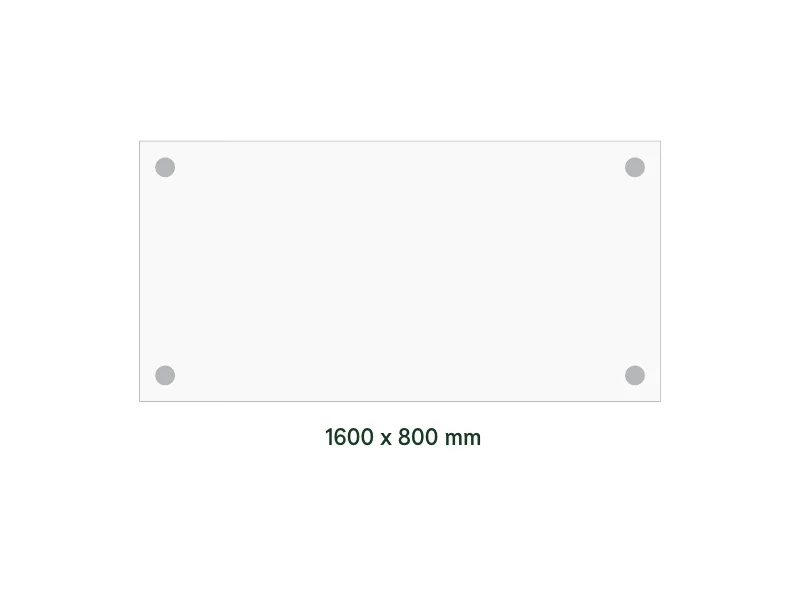 Skrivebord DNA 1600x800mm lys grå bordplade