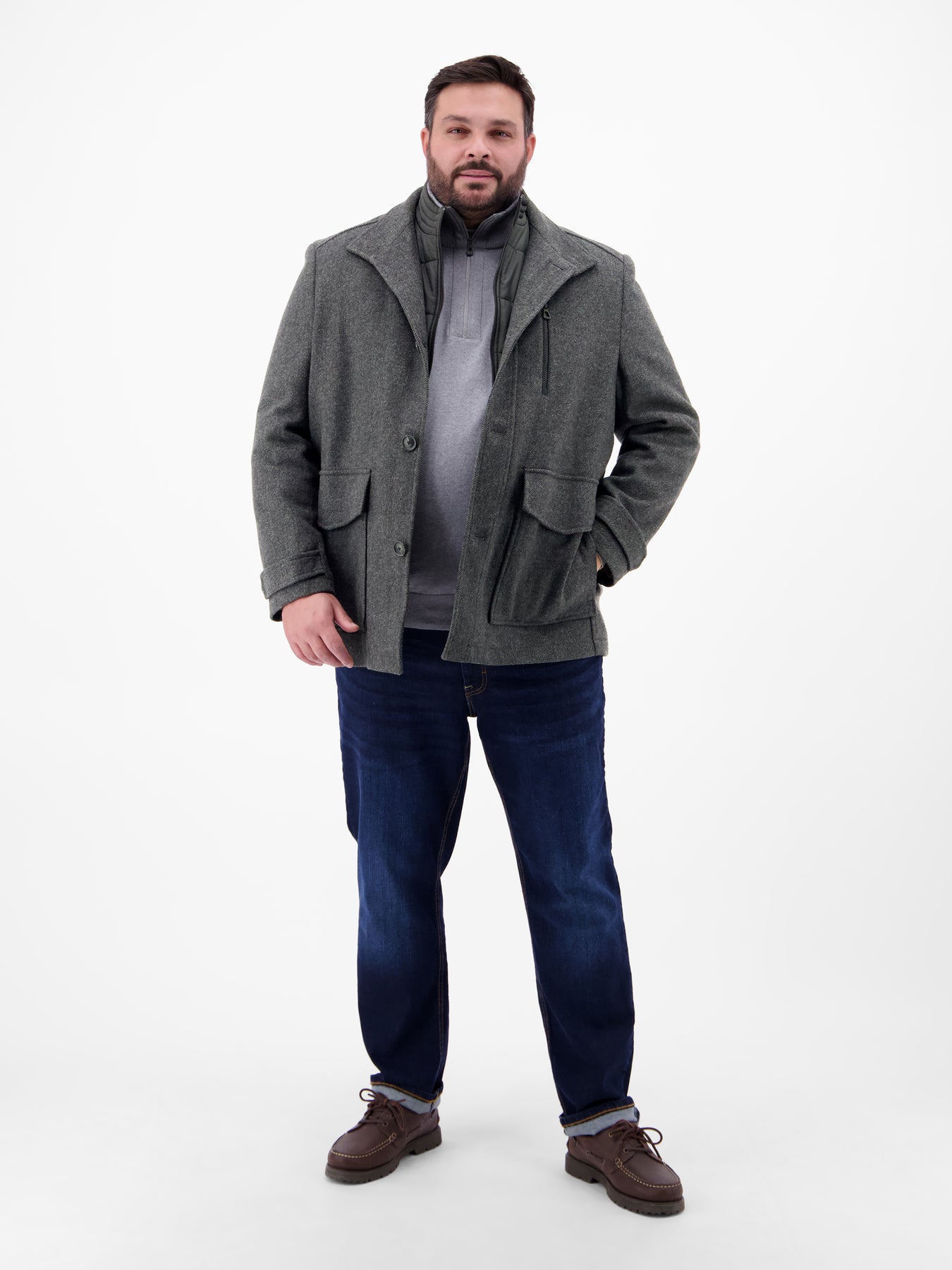 Wolljacke für Herren in Großen Größen