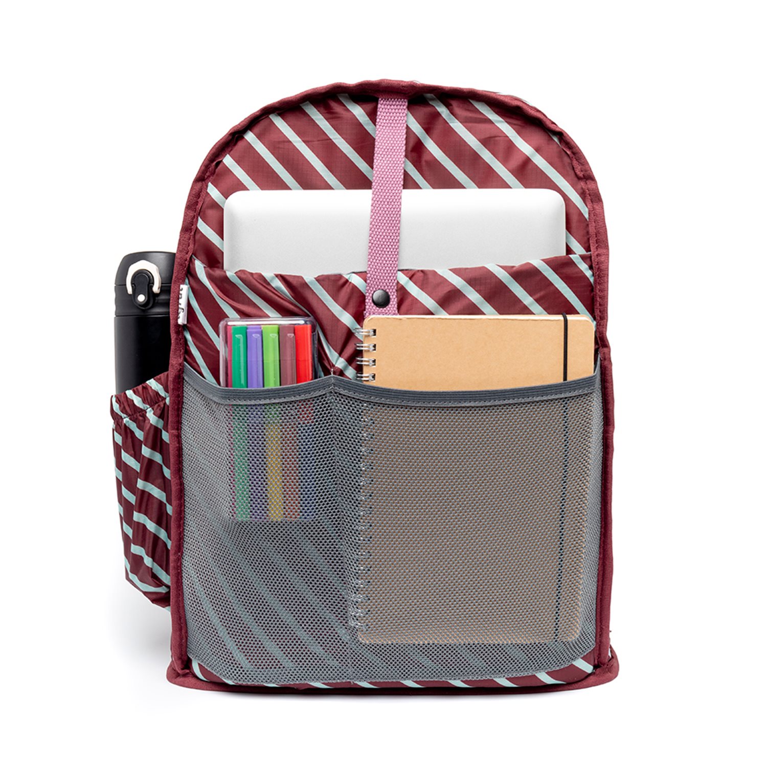 Lefrik Capsule Backpack stripes mauve