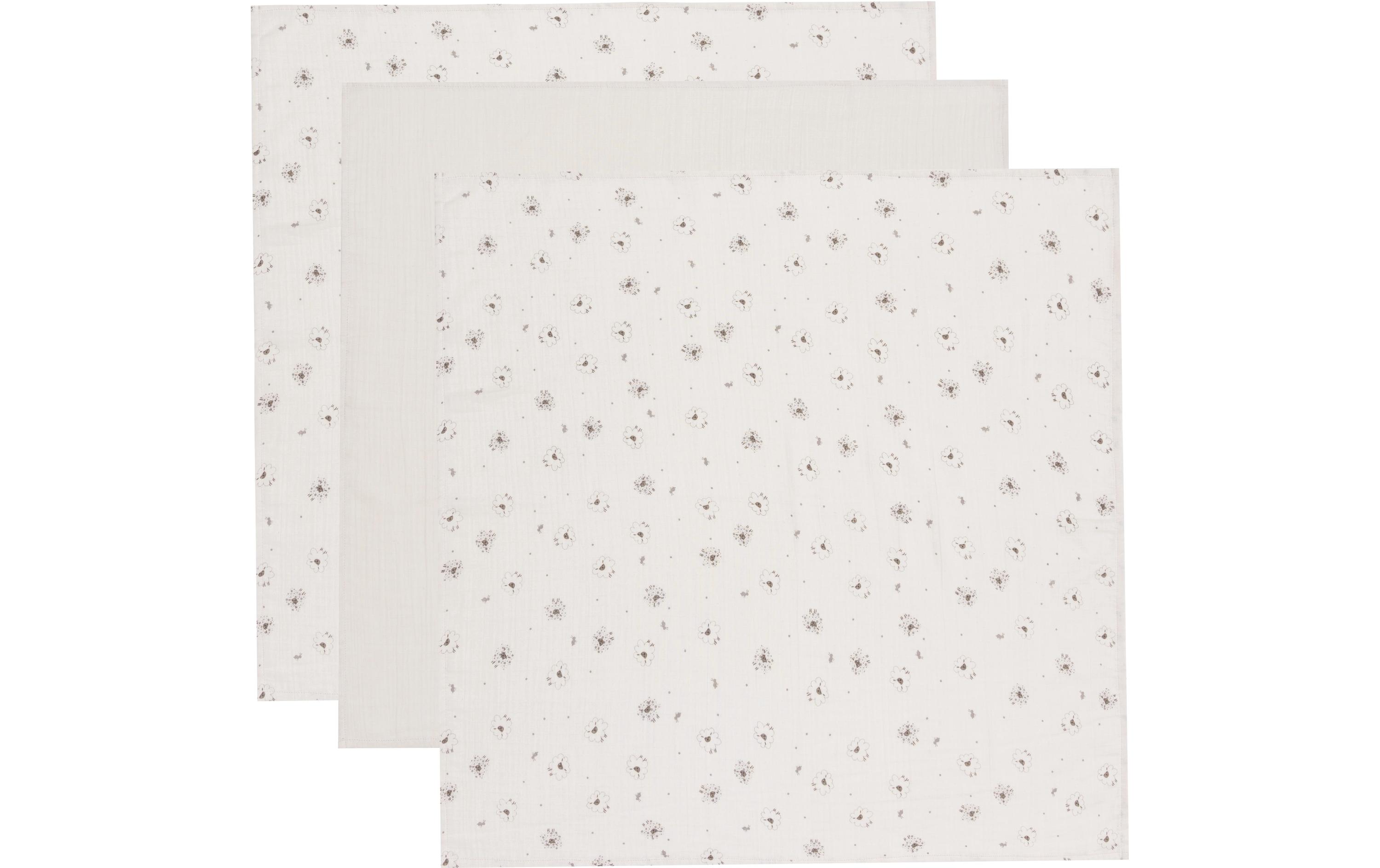 Mulltuch Tiny Sheep 3er Set 70 x 70 cmWeiche Spucktücher