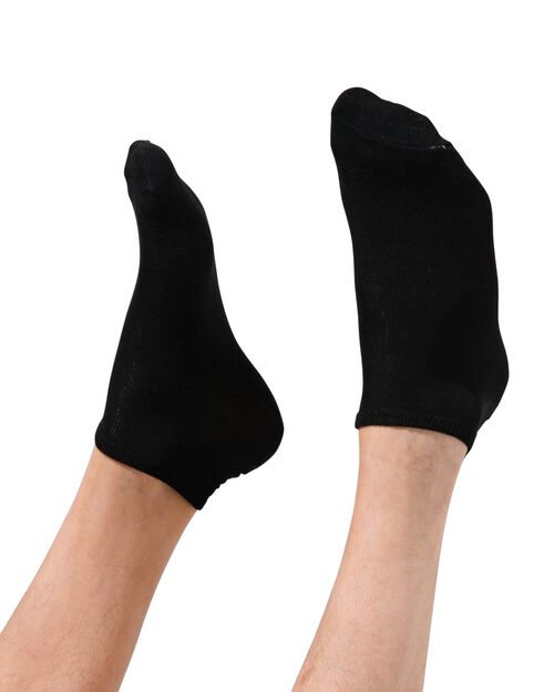 2 paires de socquettes homme avec bambou noir