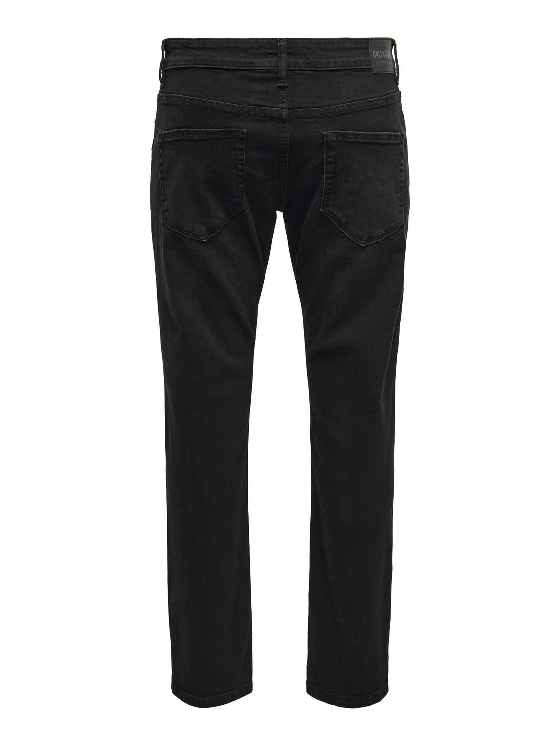 ONSWEFT Mittlere Taille Slim Fit Jeans Black Denim