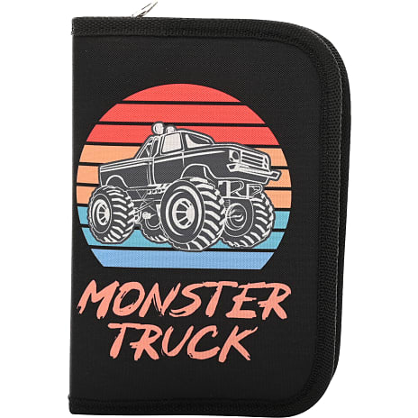 Danpen penalhus med indhold - monstertruck