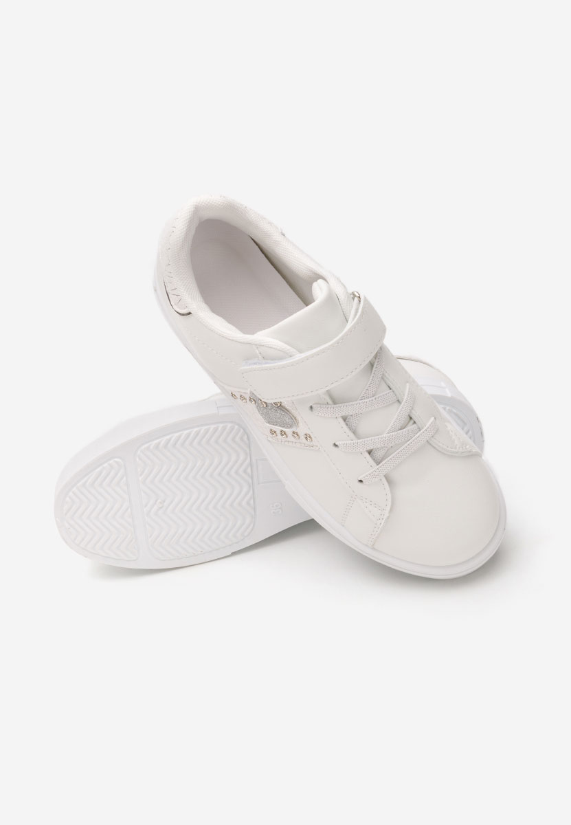 Baskets pour filles blancs Heart