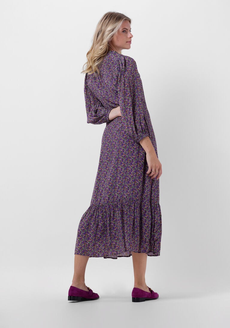 MOLIIN paarse moliin midi jurk tabitha
