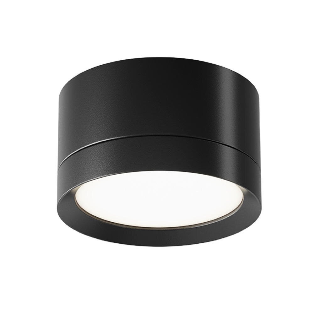 Hoop plafondopbouwlamp in zwart GX53 50mm