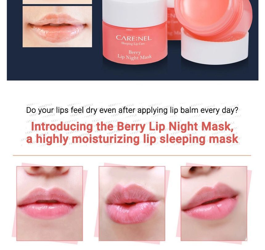 CARE:NEL - Bessen Lip Nachtmasker