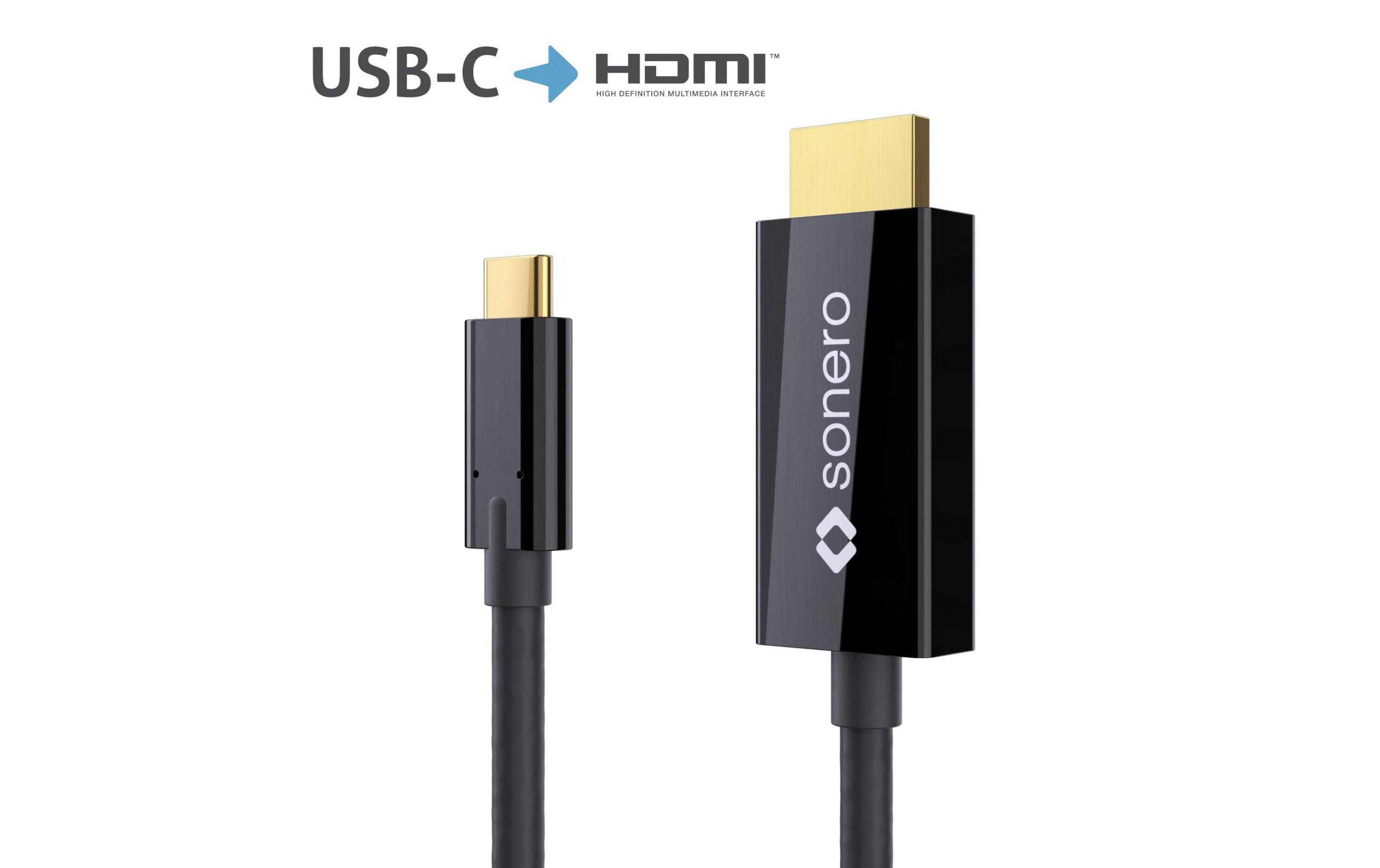 Kabel USB Type-C - HDMI, 2 mVideo-Kabel