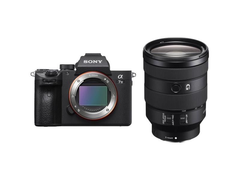 Sony Fotokamera Alpha 7 III Kit 24-105 f/4 G OSS Systemkamera mit 35-mm-Vollformatbildsensor